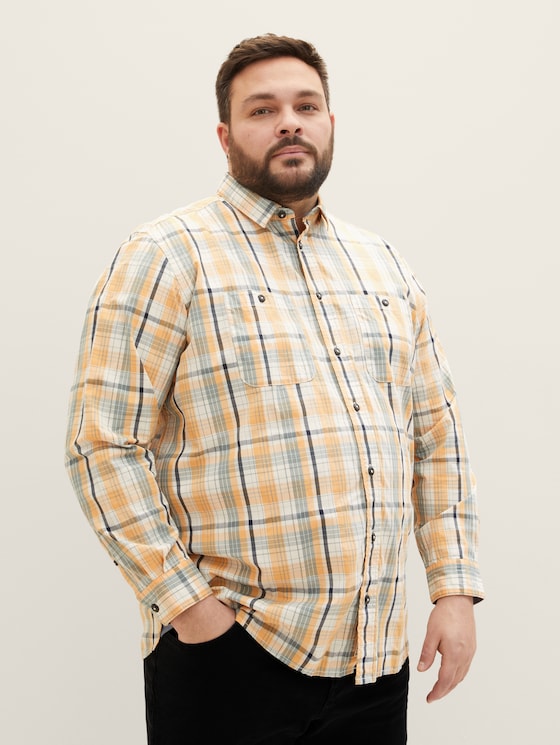 Plus - shirt in a checked pattern
