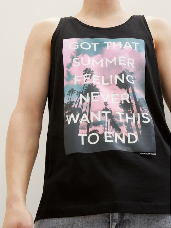 Tank top with a photo print