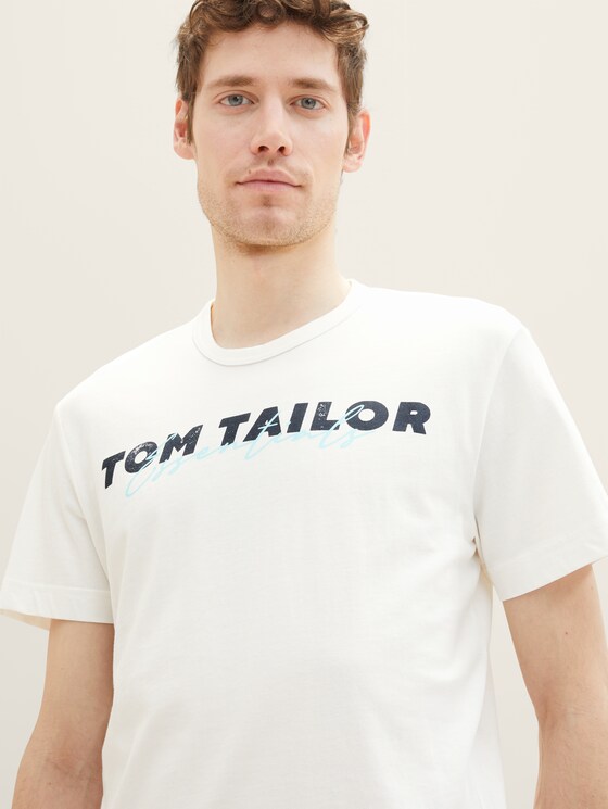 T-Shirt mit Logo Print