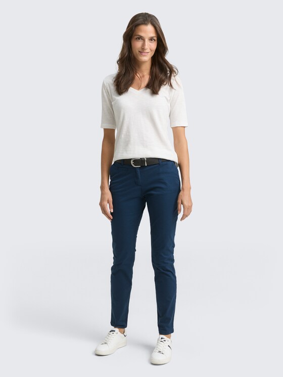 Slim Chino broek door Women, midnight sail