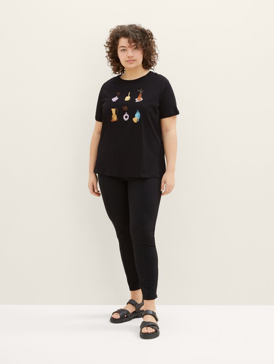Plus - T-Shirt mit Print
