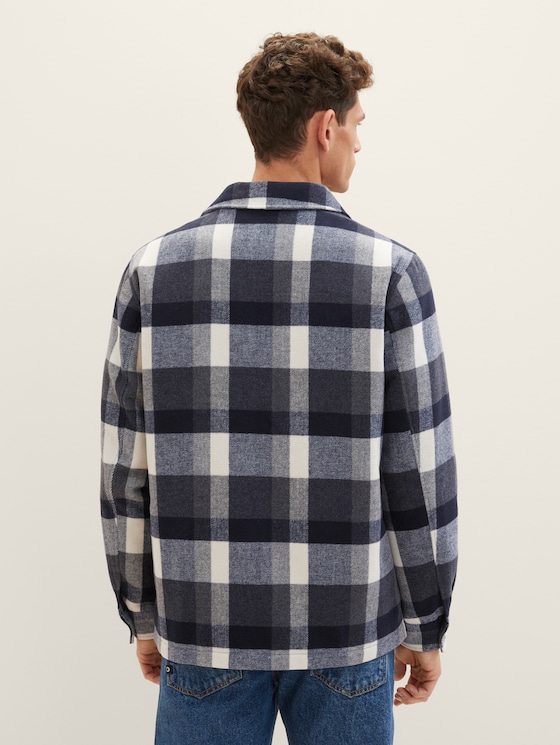 Checked shirt hotsell jacket mens