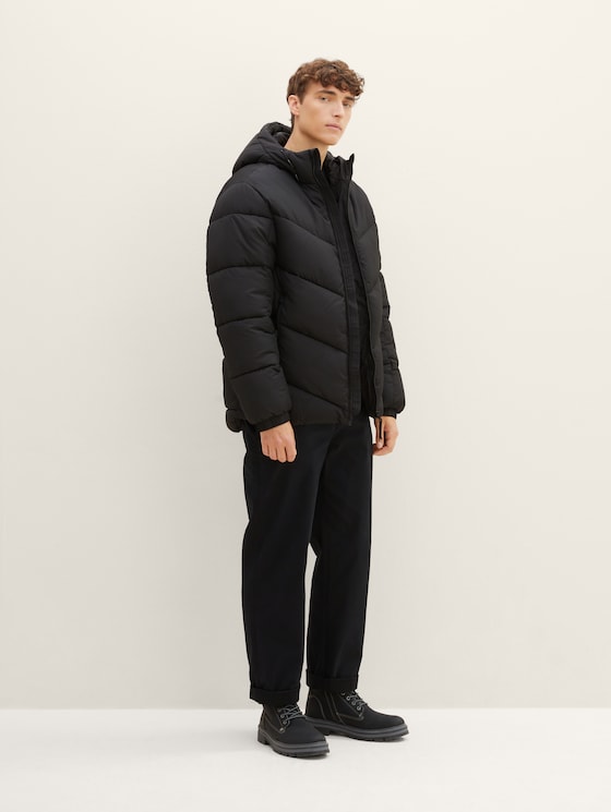 Puffer coat sale with hood mens