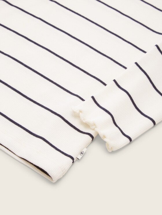 Geripptes Langarmshirt