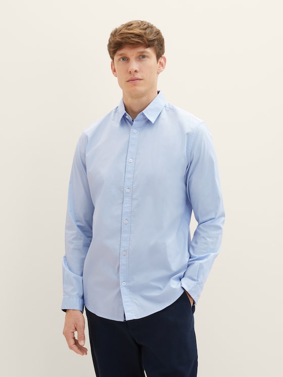 Hemd mit Kentkragen von Men, Light Metal Blue