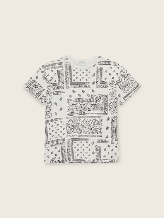 Oversized T-Shirt mit Allover-Print