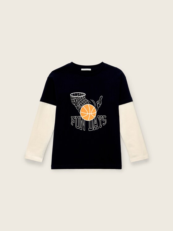 Doppellagiges Langarmshirt