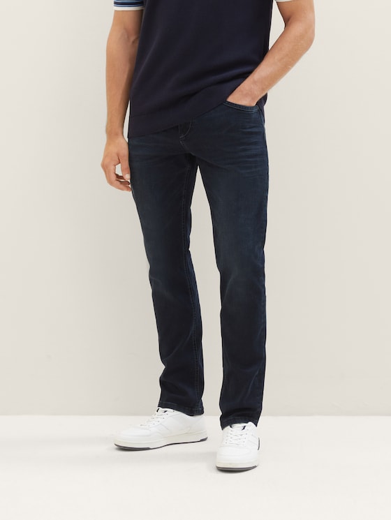 Jeans Josh Slim par Men, blue black denim