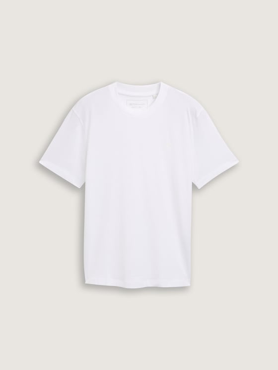 Basic T-Shirt von Denim Male, Knit White