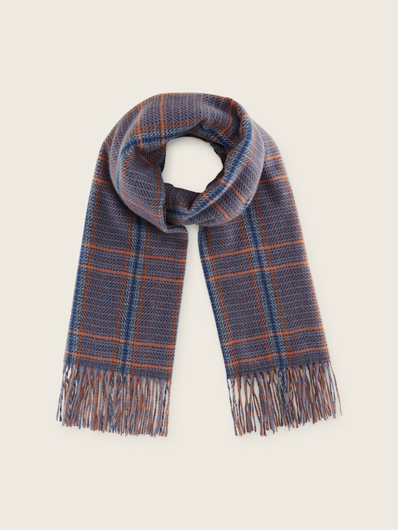 Scarf in a checked pattern
