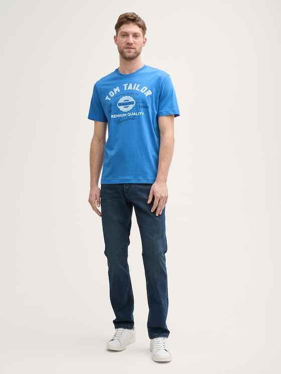 T-shirt avec logo imprimé par Men, sapphire blue