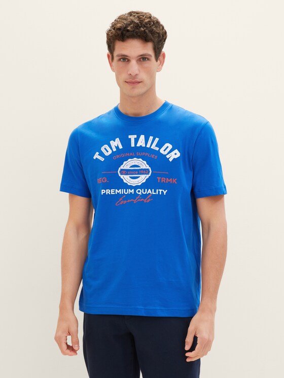 T-Shirt mit Logo Print