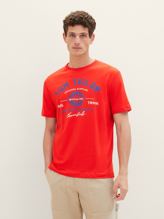 T-Shirt mit Logo Print