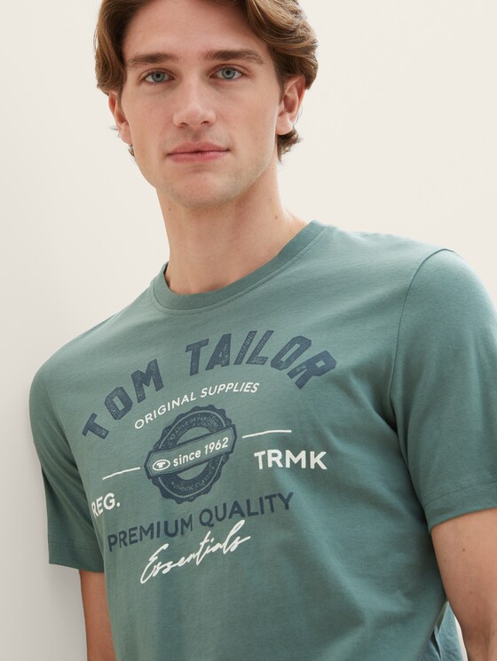 T-Shirt mit Logo Print