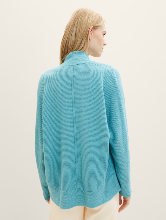 Knitted cardigan by Women, summer teal melange