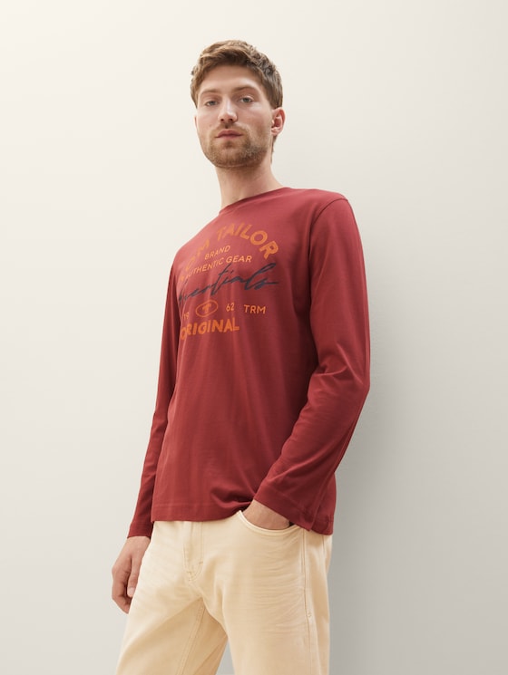 Shirt met lange mouwen en logoprint