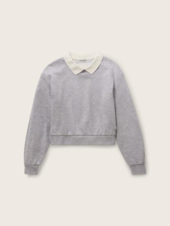 Cropped Polo Sweater