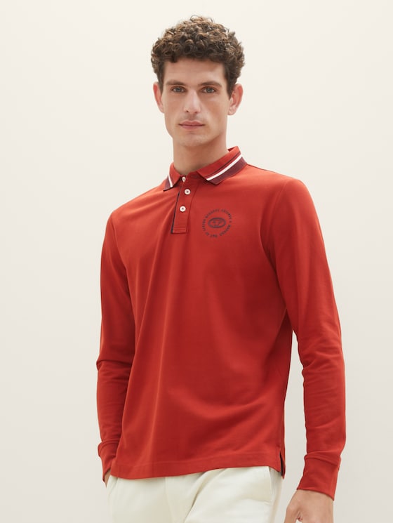 Long-sleeved polo shirt