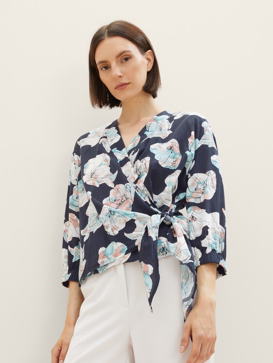 Gemusterte Bluse