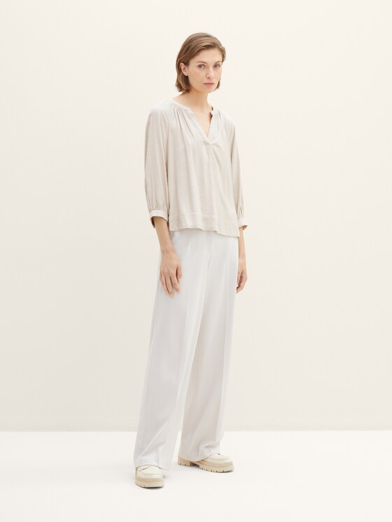 Bluse in Melange Optik