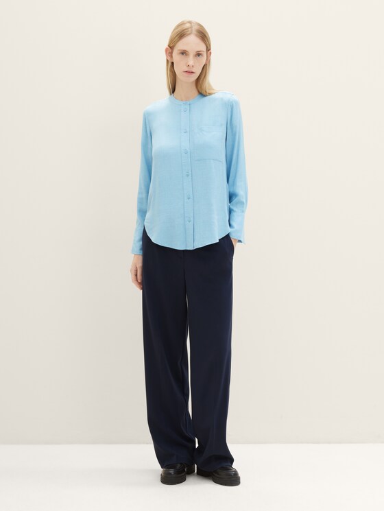 Bluse in Melange Optik