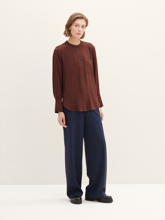 Bluse in Melange Optik