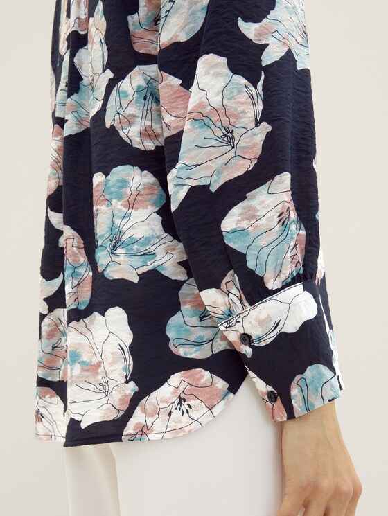 Gemusterte Bluse
