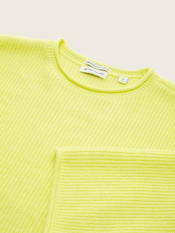 Cropped Strickpullover mit LENZING(TM) ECOVERO(TM)