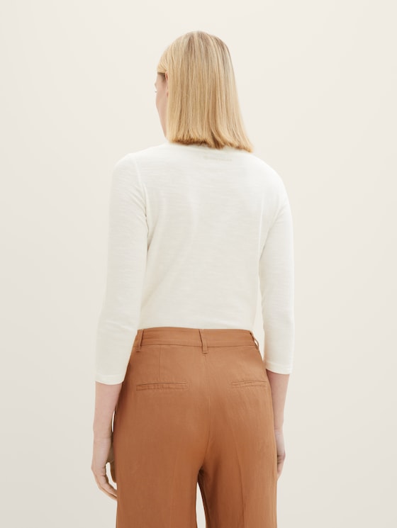 T-shirt with a submarine neckline by Women, Whisper White