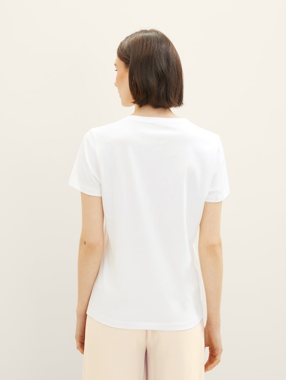 T-shirt with a print by Women, Whisper White