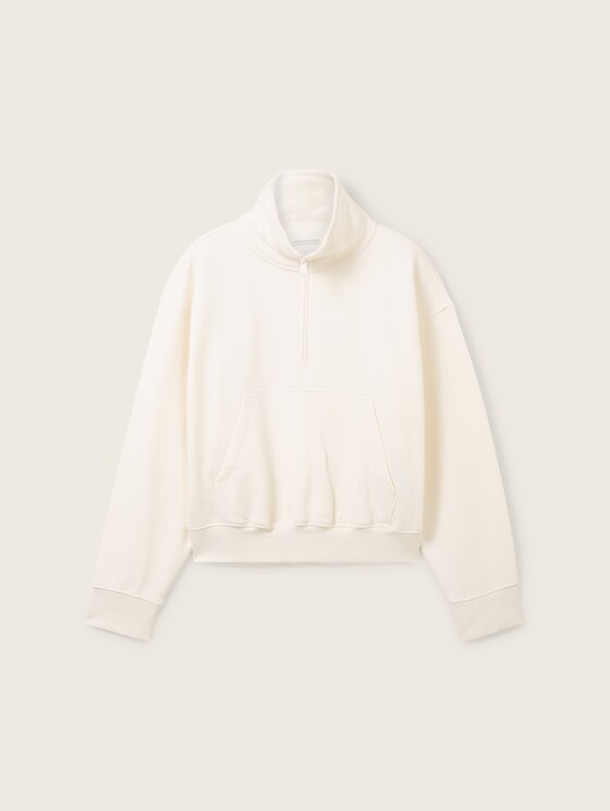 Troyer sweatshirt with organic cotton