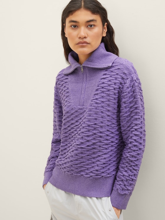 Troyer Pullover mit recyceltem Polyester