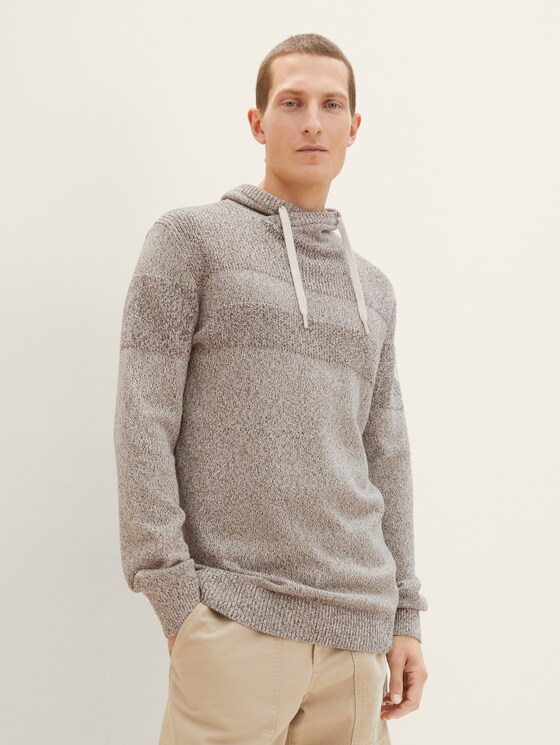 Strickpullover mit Snood