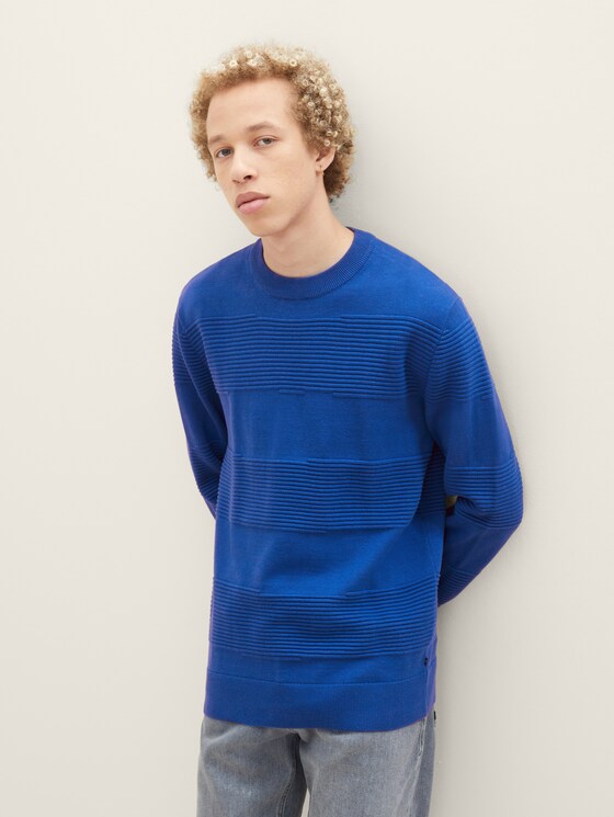 Strickpullover mit Struktur