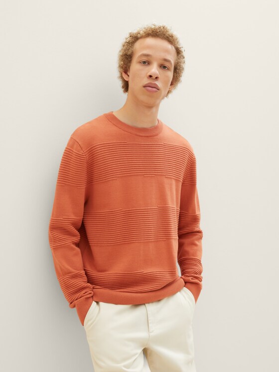 Strickpullover mit Struktur