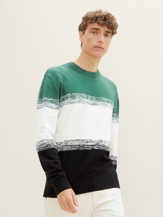 Multicoloured knitted sweater