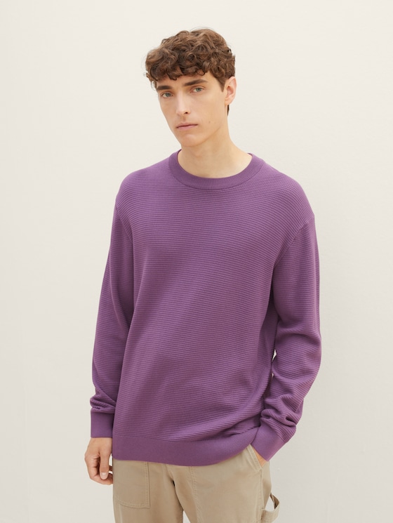 Pullover mit Struktur