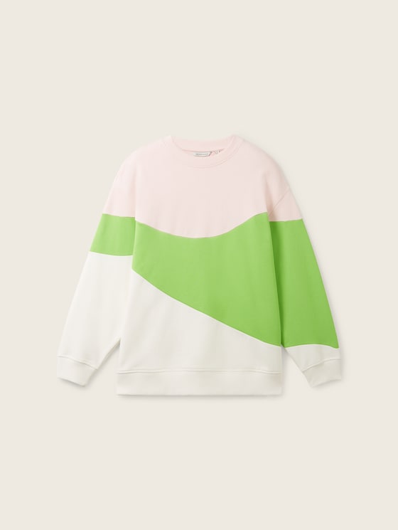 Colour hot sale blocking sweatshirt