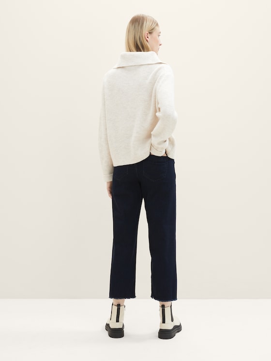 Culottes with fringed hems
