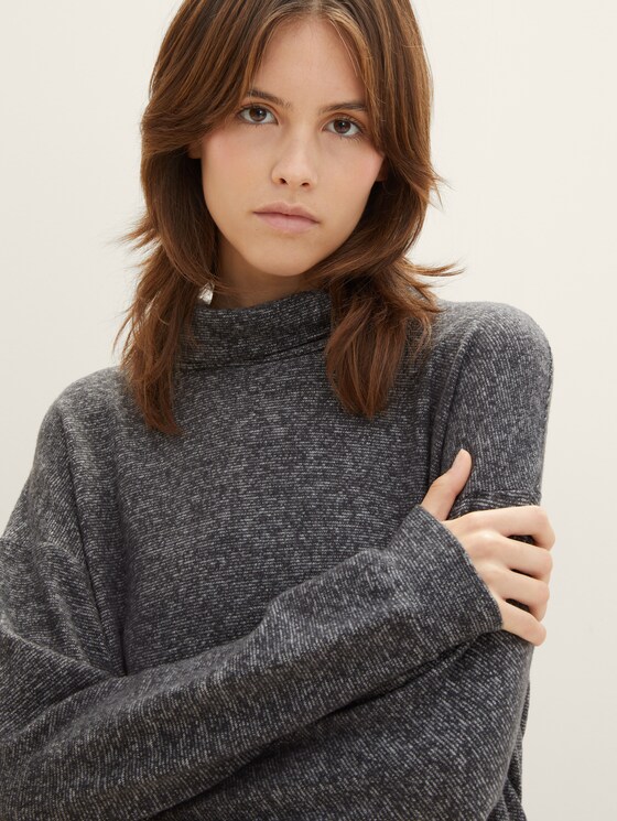 Sweatshirt mit Rollkragen