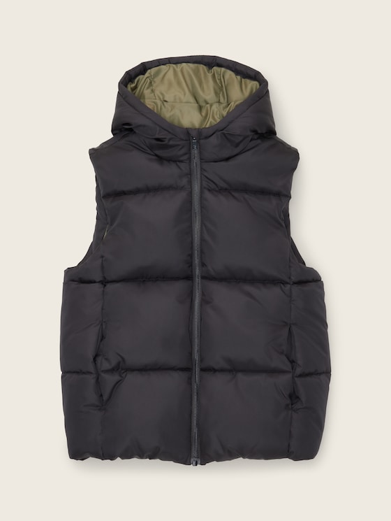 Puffer-Weste mit recyceltem Polyester