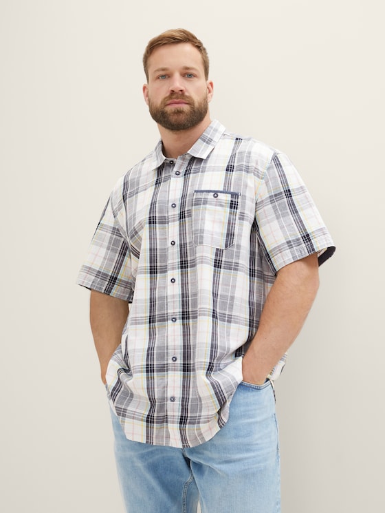 Plus - shirt in a checked pattern