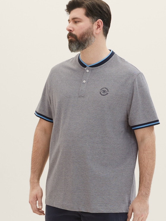 Polo shirt with a logo print