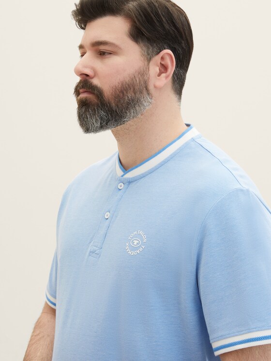 Plus - Poloshirt mit Logo Print