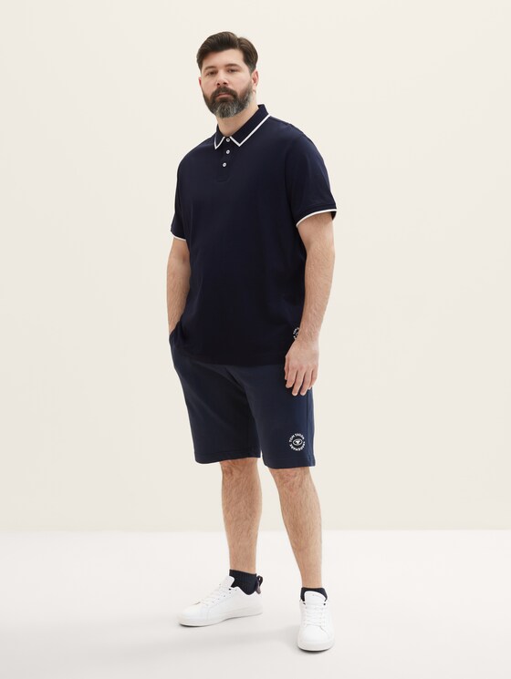 Plus - Sweatshorts mit Logoprint