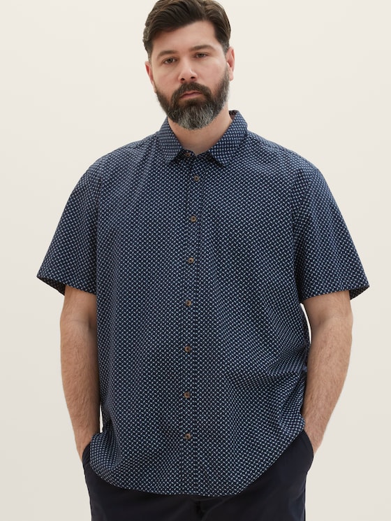 Plus - Shirt with a pattern