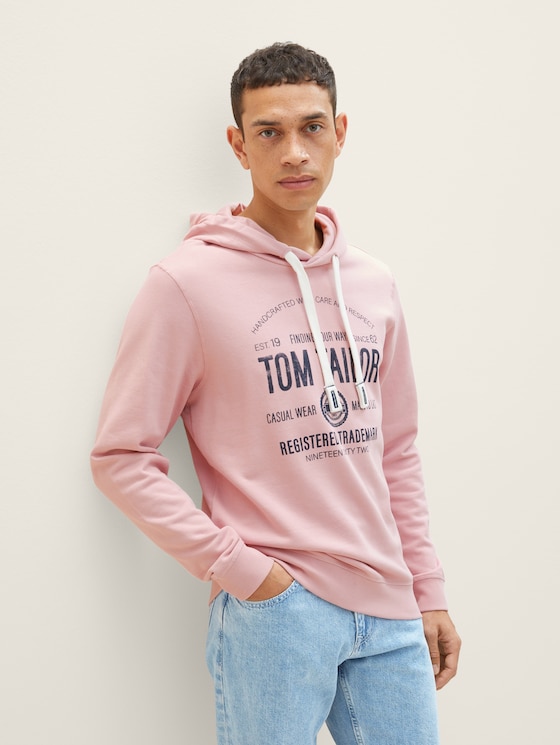 avec imprimé sur la poitrine par Men, Morning Pink