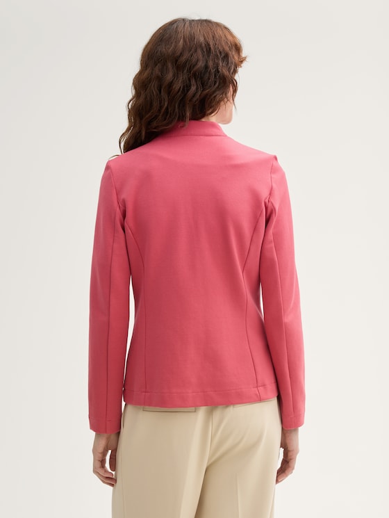 Slim fit blazer with ottoman texture by Women, Berry Red