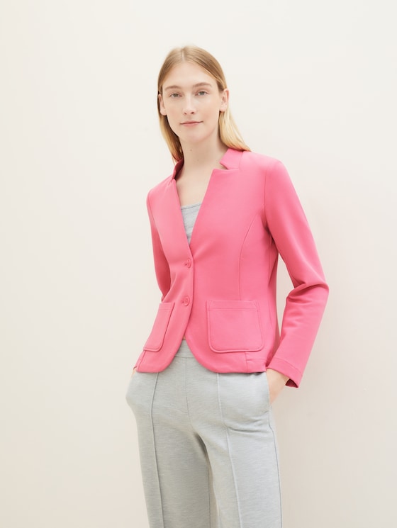 Blazer with an ottoman structure