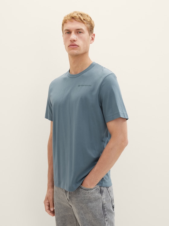 Basic T-shirt door Men, dusty dark teal